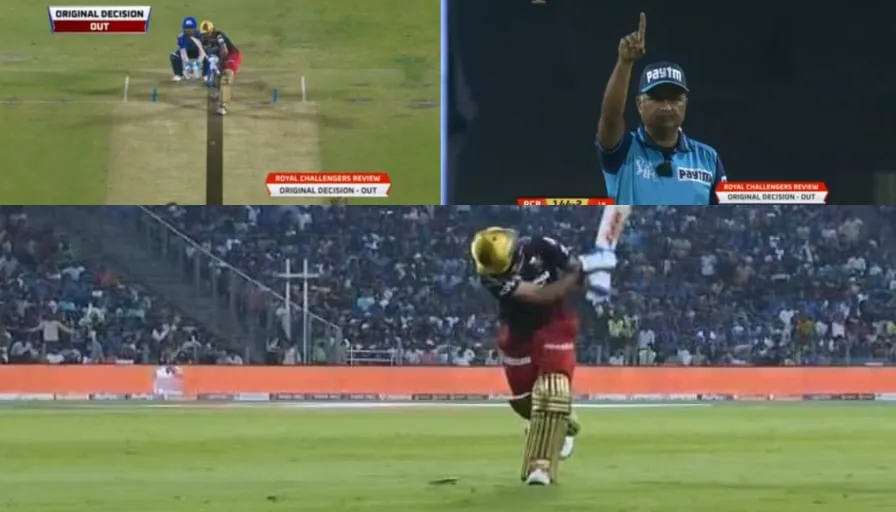 Virat Kohli Angry On Third Umpire RCB vs MI