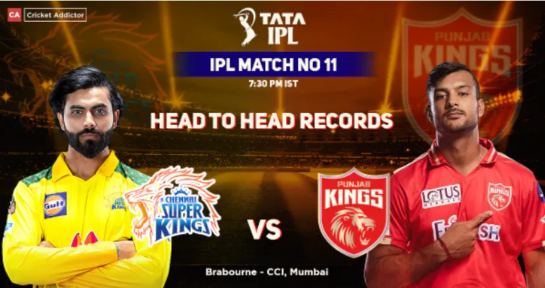CSK vs PBKS Head to head