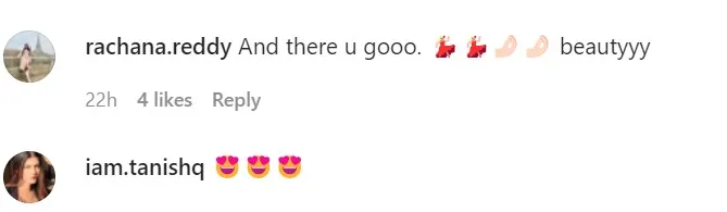 Washington Sundar's instagram post reactions