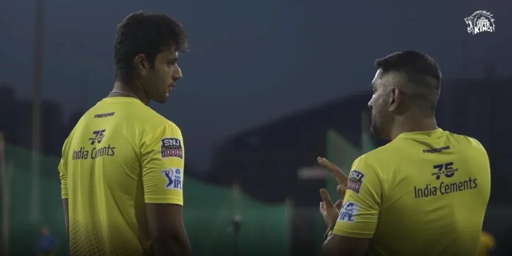 Shivam Dube and dhoni