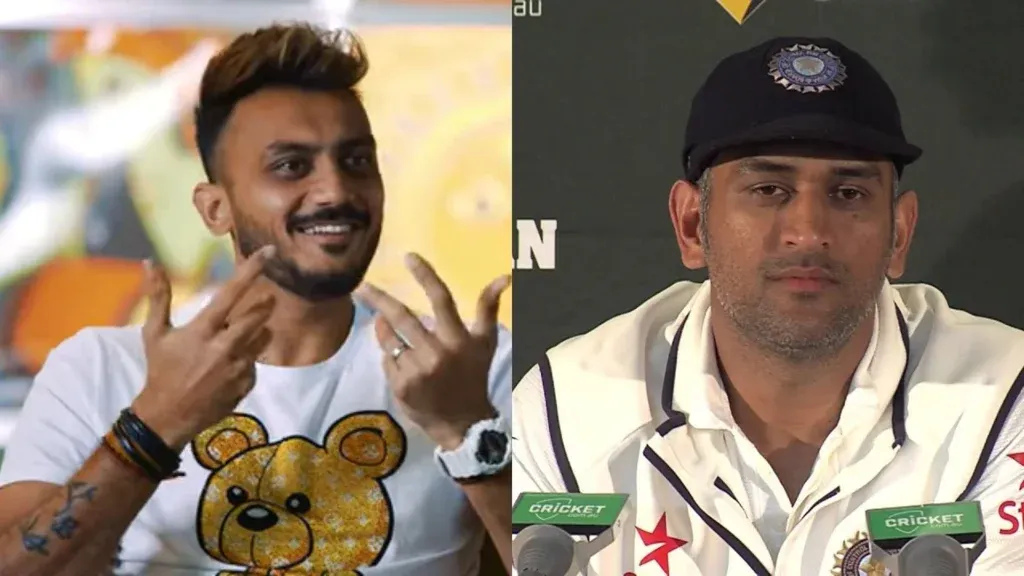 Akshar Patel-MS Dhoni