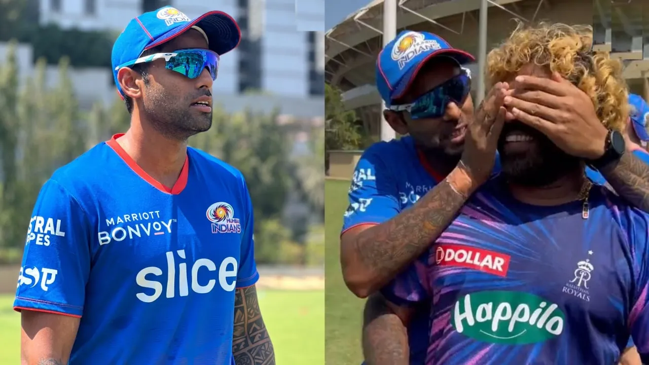  lasith malinga engages fun banter jasprit bumrah suryakumar yadav