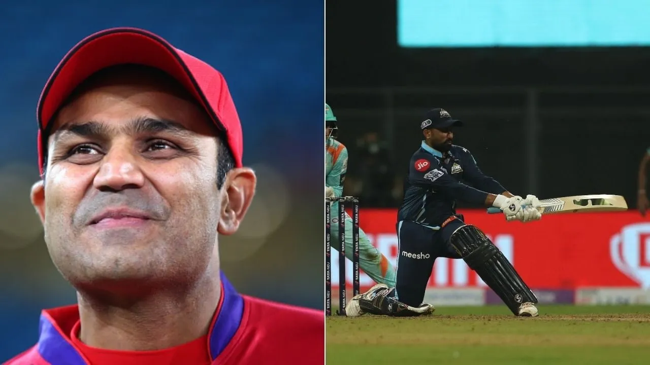  Virender Sehwag on tewatia statue