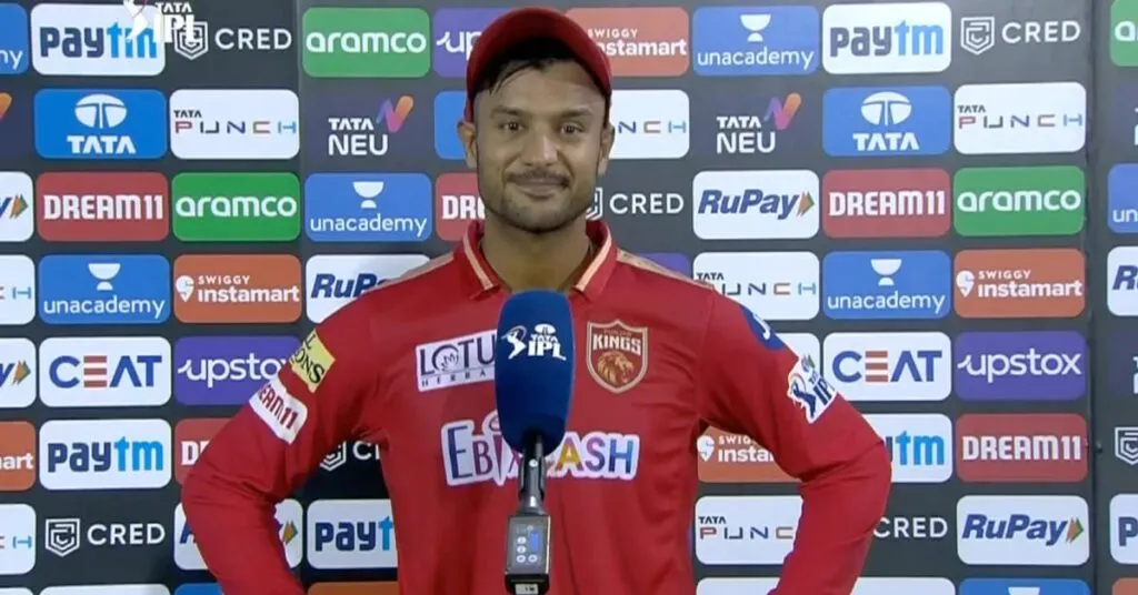 MOM Mayank agarwal Statement After victory against MI