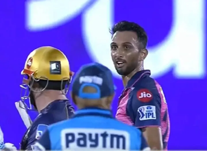  Prasidh Krishna Aaron Finch Fight