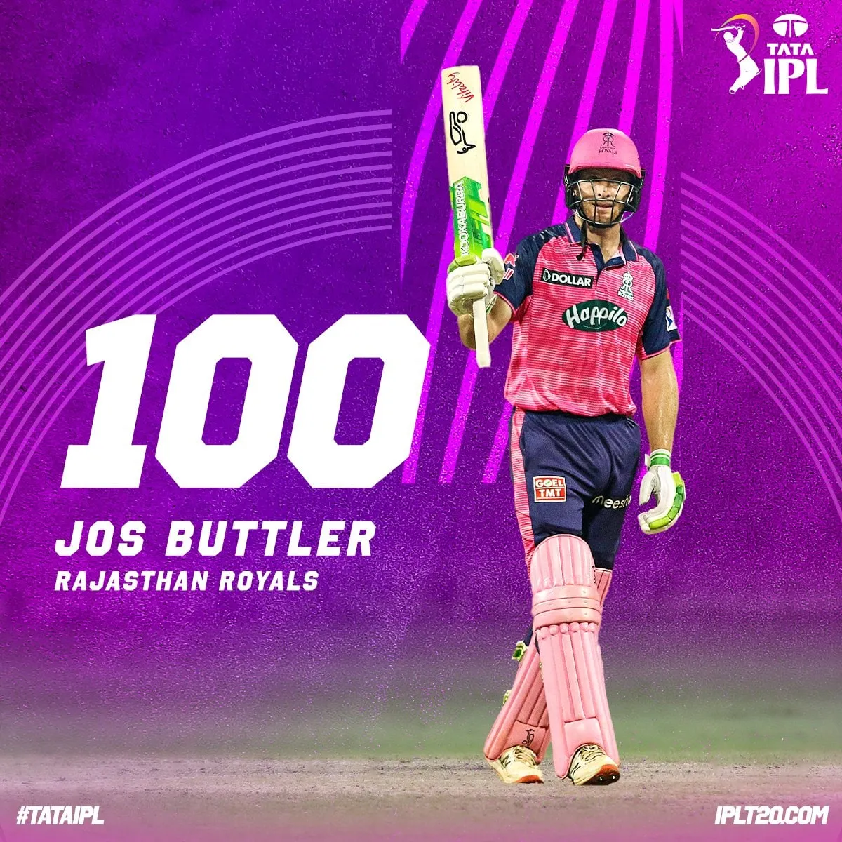  Jos Buttler 3rd IPL 2022 century vs DC