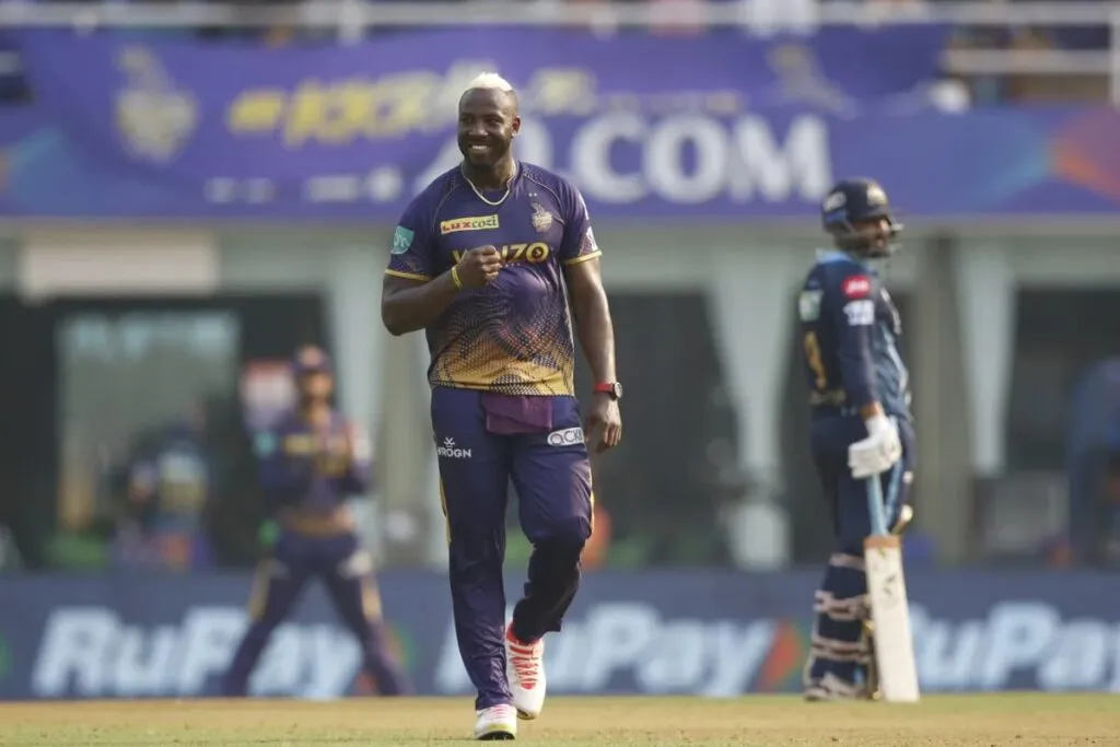 Andre Russell picked up four wickets in the last over