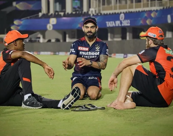 Virat kohli meet brian lara After RCB vs SRH Match