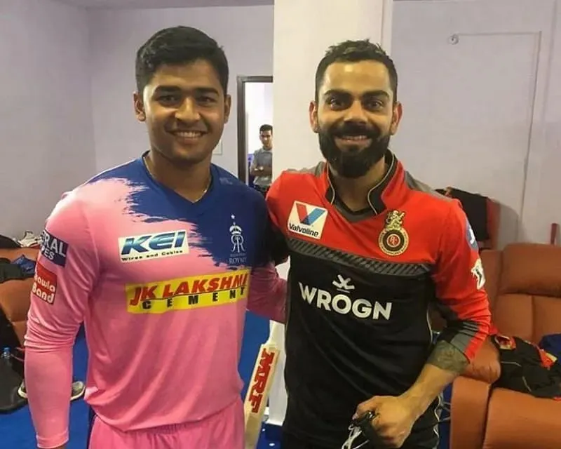  Riyan Parag tweet on Virat Kohli form