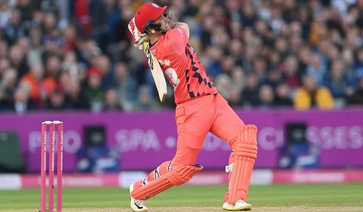 Liam Livingstone Smashes Huge Six In T20 Blast 2022