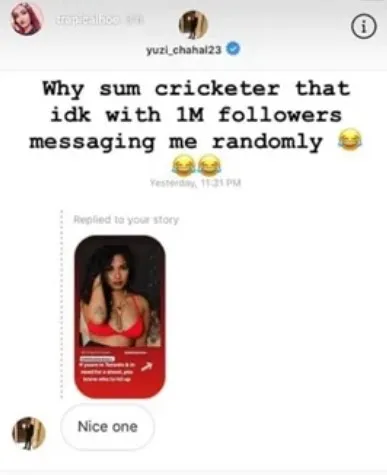 Yuzvendra Chahal Viral chats