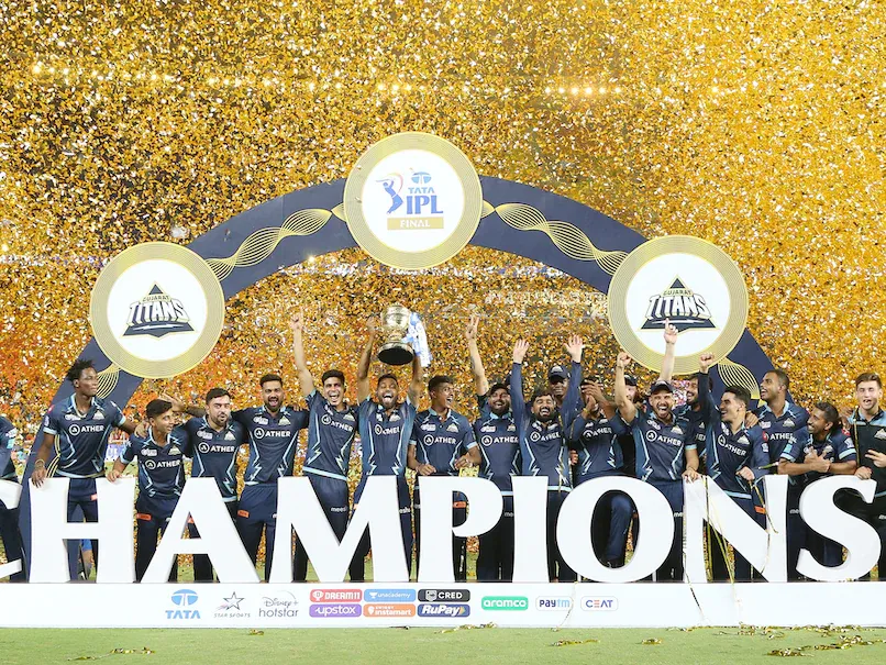 Gujarat Titans Won The IPL 2022 Trophy Against Rajasthan Royals
