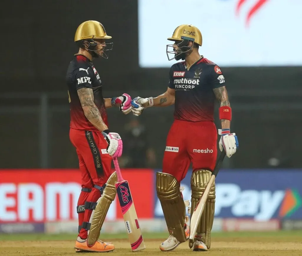 Faf du Plessis and Virat Kohli