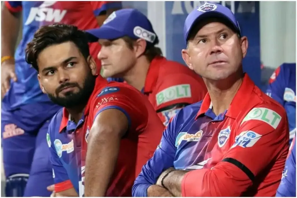 delhi capitals coach ricky ponting and captain rishabh pant