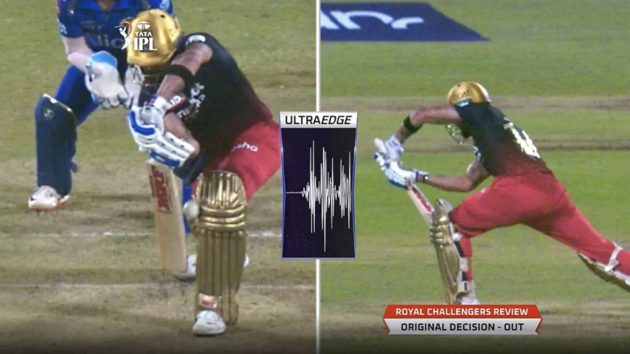 Virat Kohli lbw controversy against MI in IPL 2022