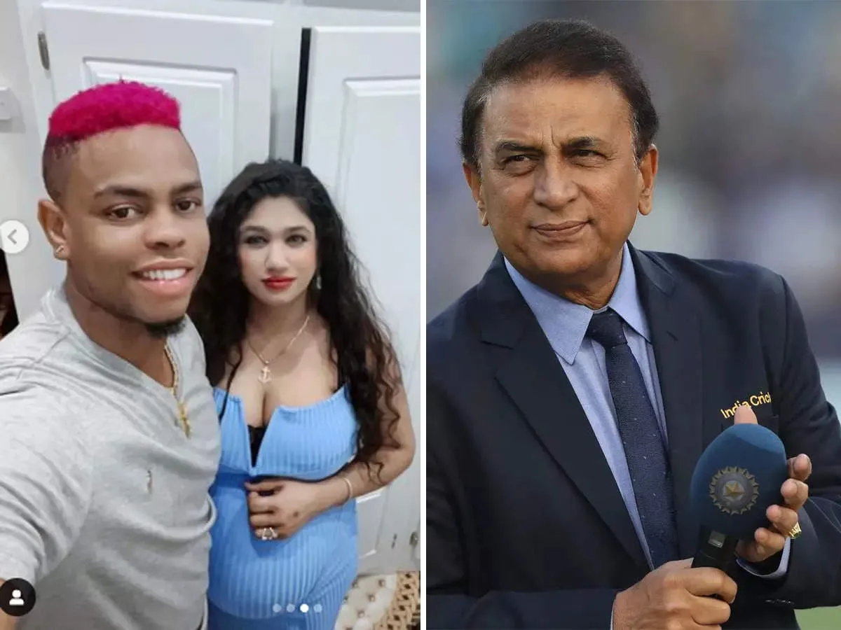 sunil gavaskar on hetmyer wife