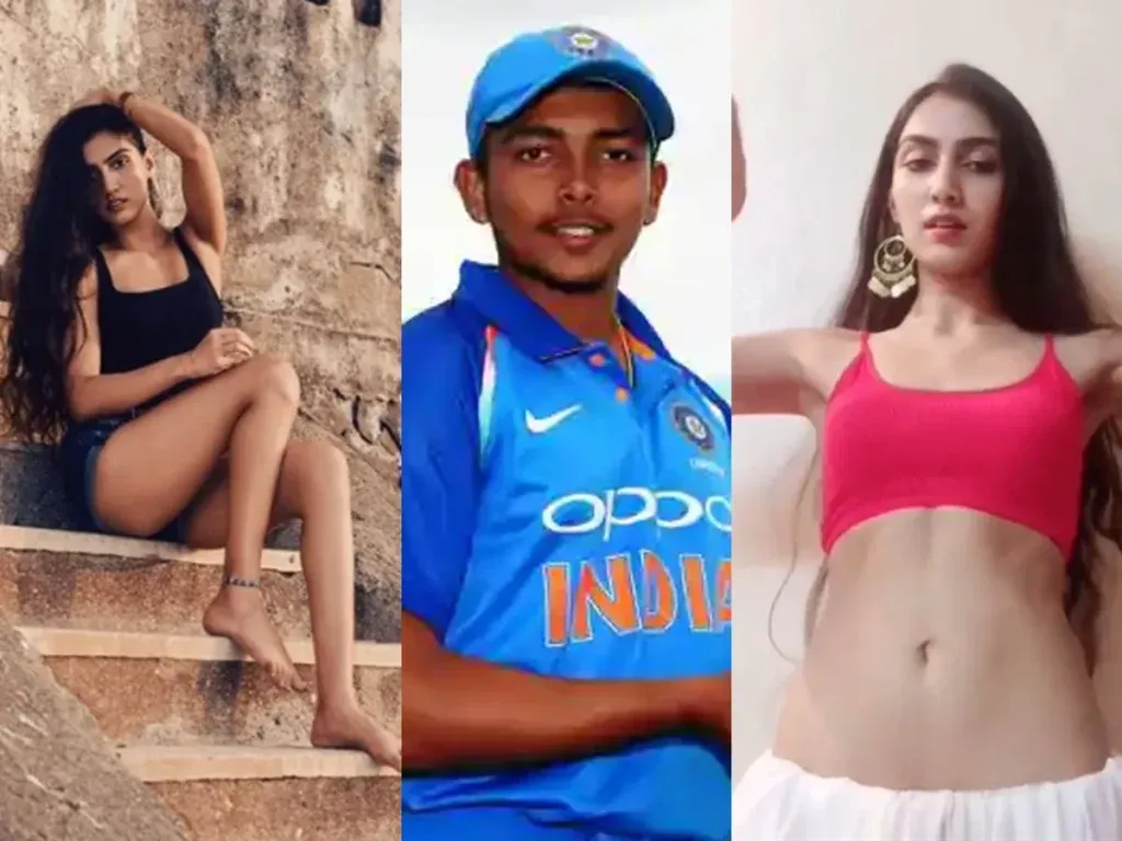 Prithvi Shaw and actress Prachi Singh