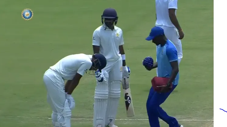  mayank agarwal injured in ranji trophy 2022- Courtesy- BCCI