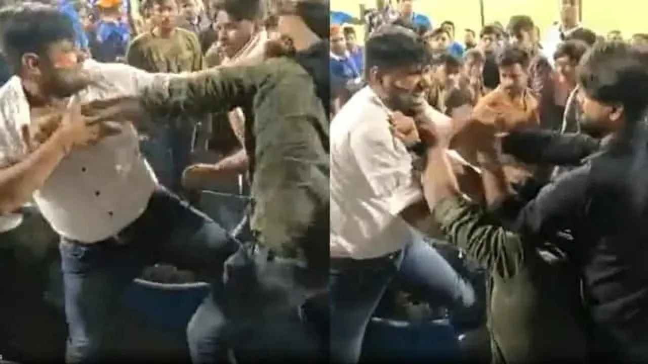  fight between fans in ind vs sa 1st t20