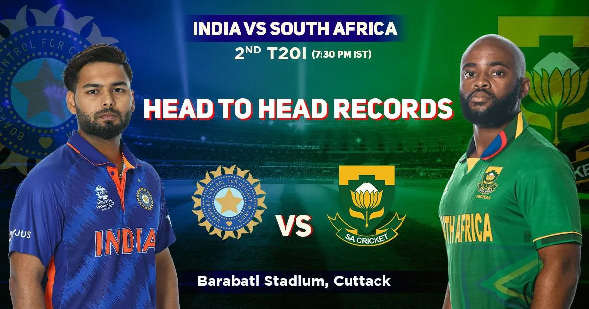  IND vs SA head to head T20