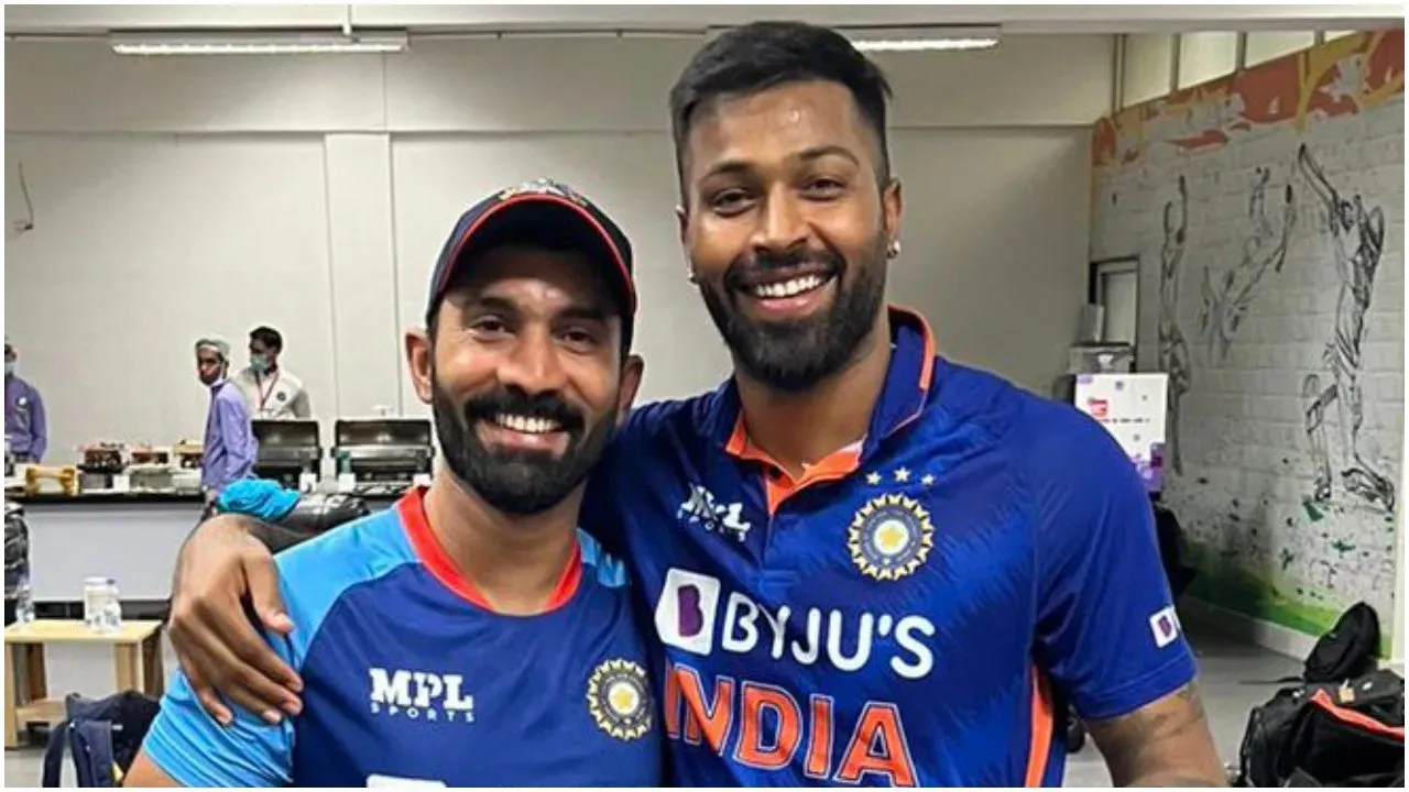 dinesh karthik and hardik pandya