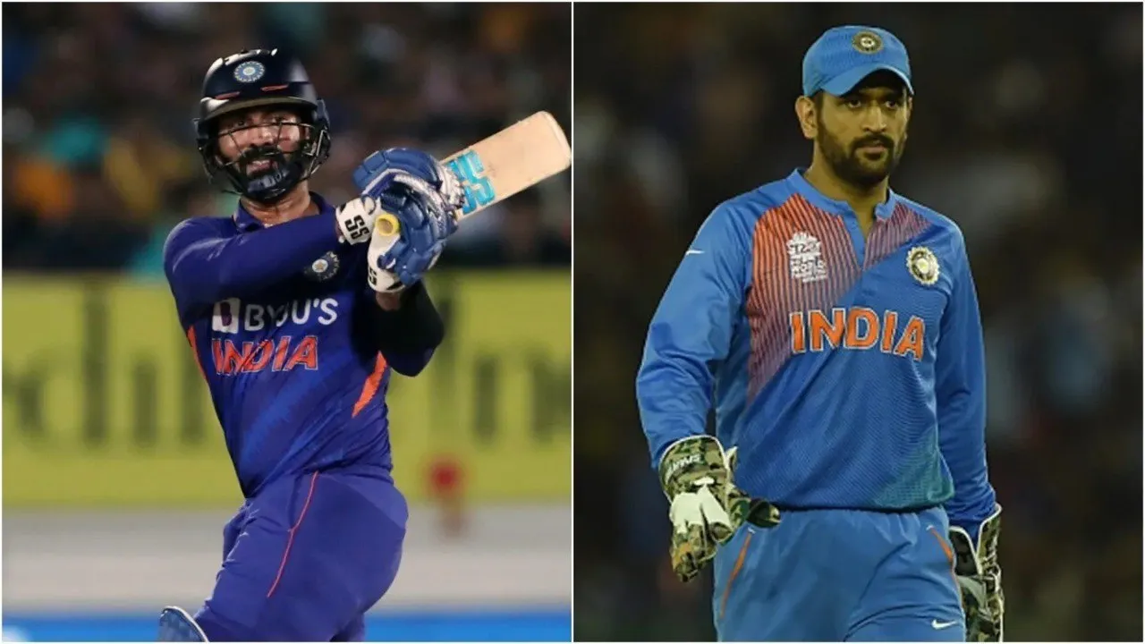  karthik break Dhoni Record as oldest 50 score