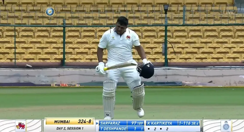 Sarfaraz Khan Trend After Century in Ranji 2022