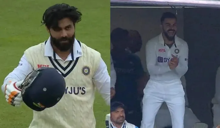 Virat Kohli Reaction on Ravindra Jadeja Century