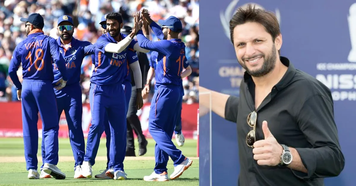  Shahid Afridi on Team India
