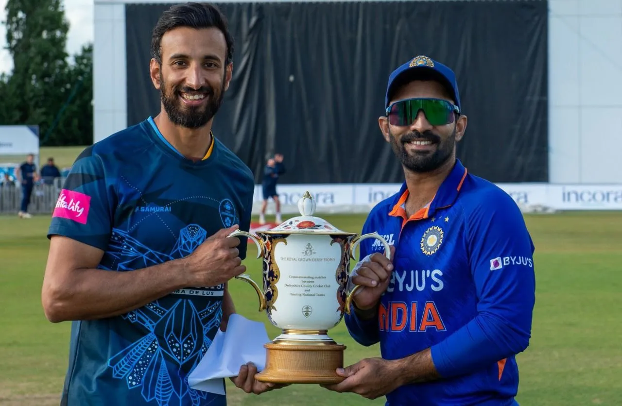 IND vs der t20 india beat derbyshire by 7 wicket dinesh karthik captain
