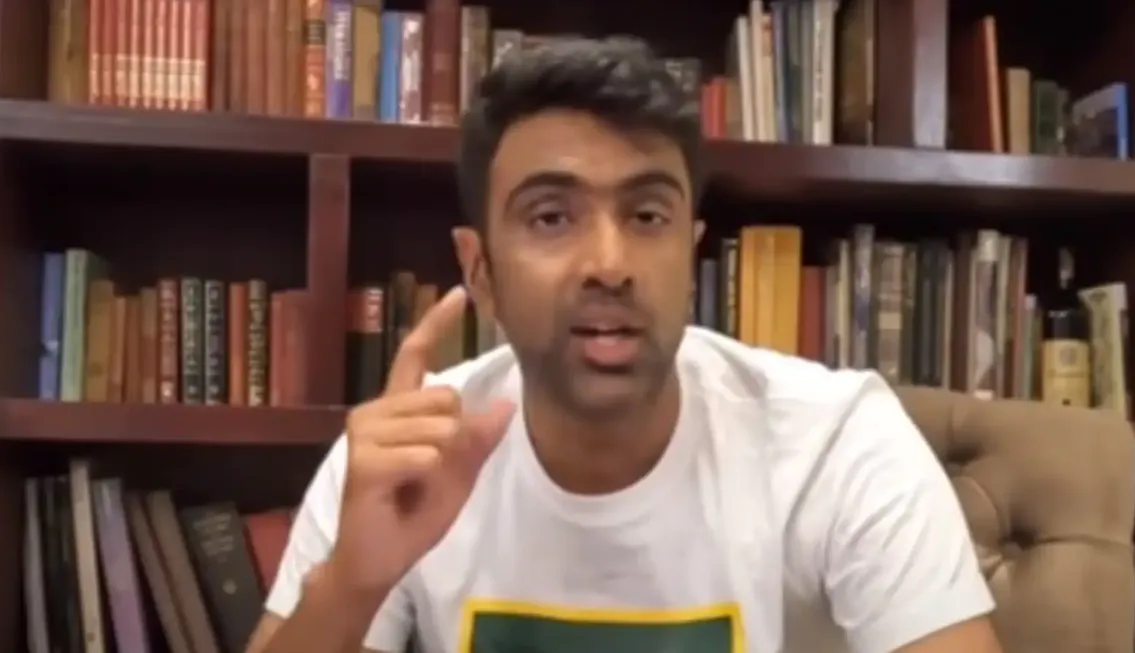  R Ashwin on reverse sweep