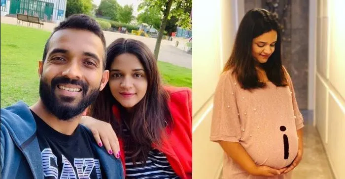 Ajinkya Rahane Wife baby bump 2nd Child