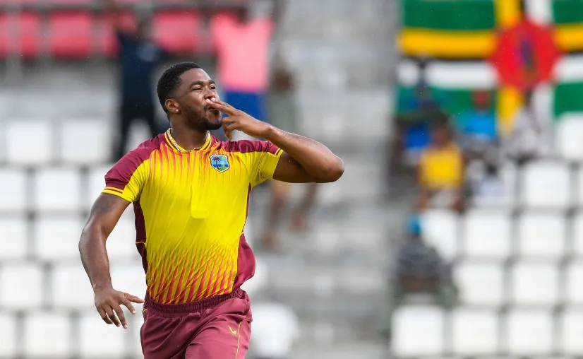 Obed McCoy - WI vs IND 2nd T20
