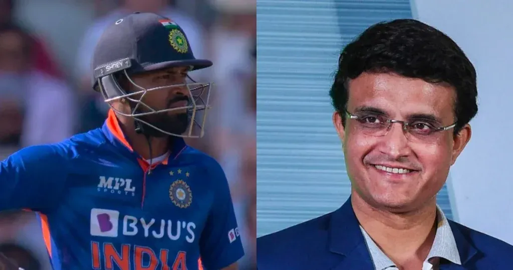 Hardik Pandya-Sourav Ganguly