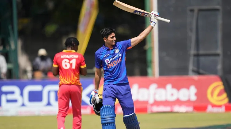 Shubhman Gill Century-ZIM vs IND 3RD ODI 2022