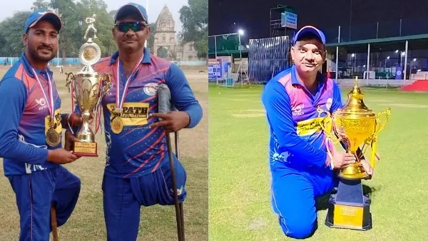 Raja Babu Handicapped cricketer