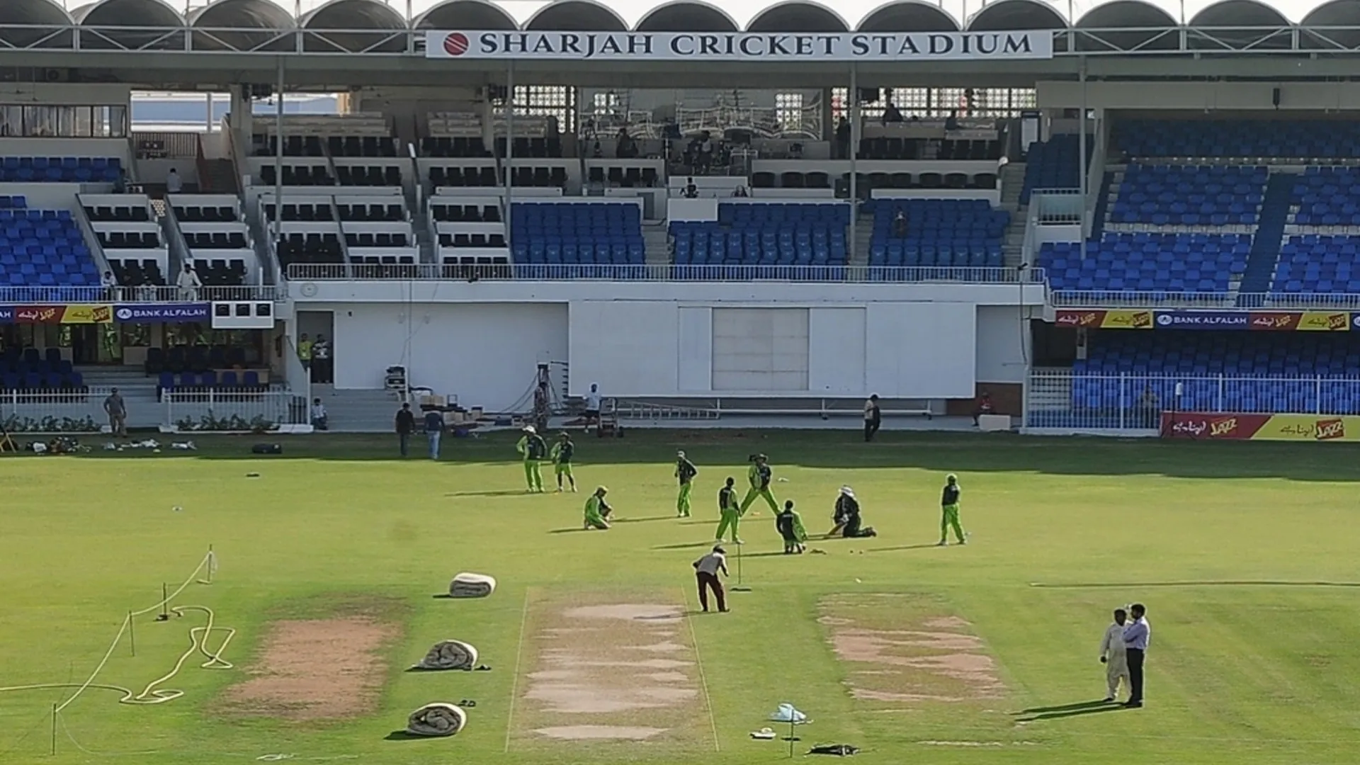 PAK vs HK , Sharjash pitch report