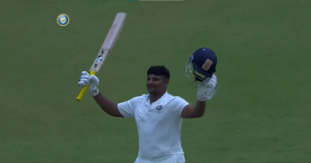 Sarfaraz Khan 100 in Duleep Trophy