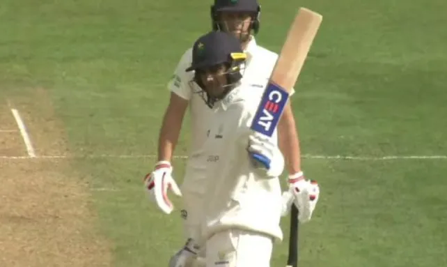 Shubman Gill 50 on County Cricket Debut