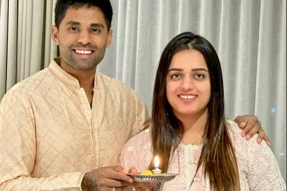 Suryakumar Yadav and His Wife 
