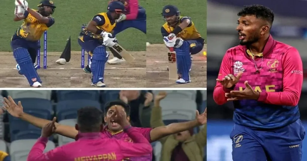 Karthik Meiyappan took a hat-trick against Sri Lanka in T20 World Cup 2022 VIDEO