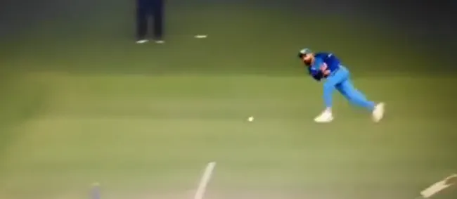 Virat Kohli-run out-Tim David