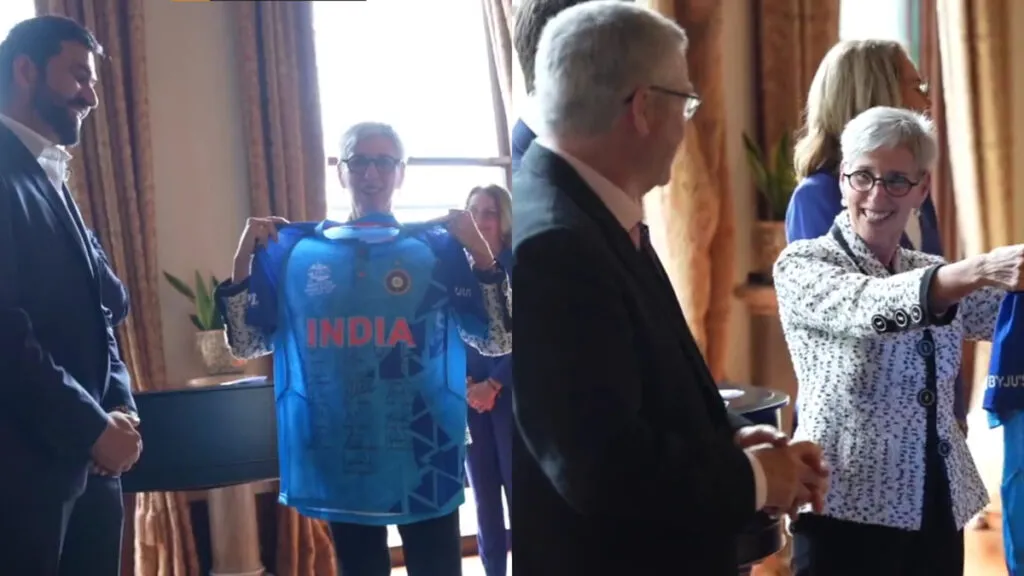 Rohit Sharma gifts Team India's jersey to Governor of Victoria