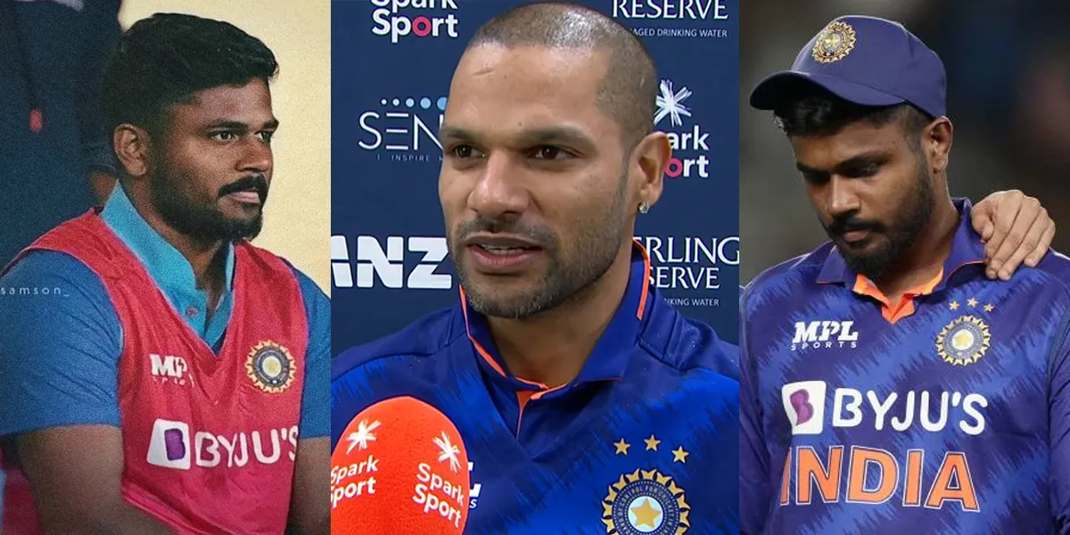 Sanju Samson - Shikhar Dhawan NZ vs IND 2nd ODI