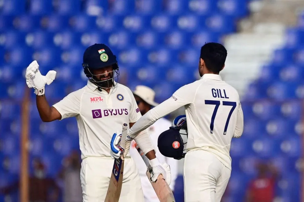cheteshwar pujara-shubman gill