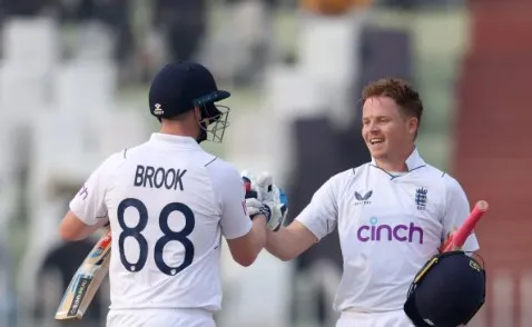 Harry Brook and Ollie Pope