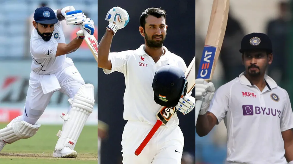 Virat Kohli-Cheteshwar Pujara-shreyas iyer