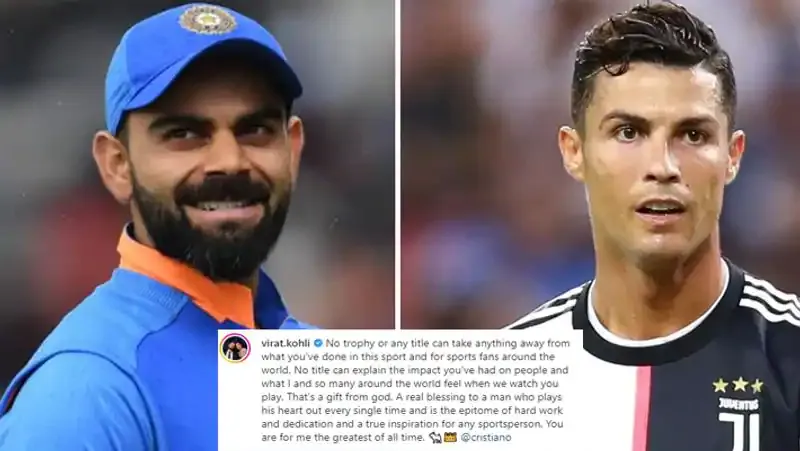 virat kohli and cristiano ronaldo
