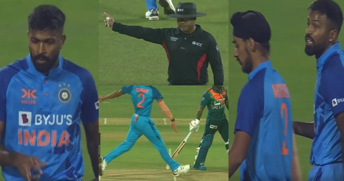 Hardik Pandya angry on arshdeep Singh