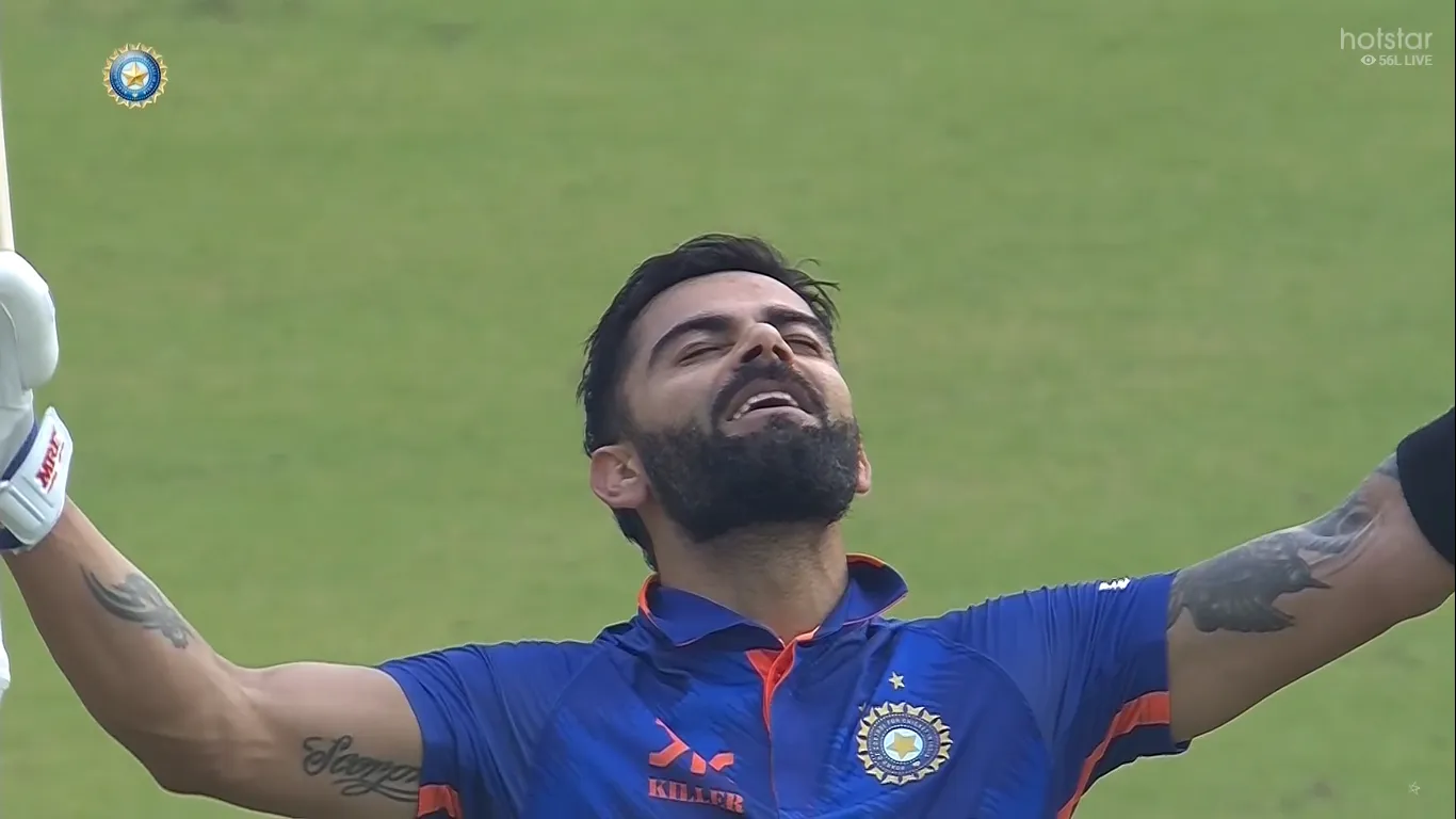 Virat kohli 74th Century Celebration Video